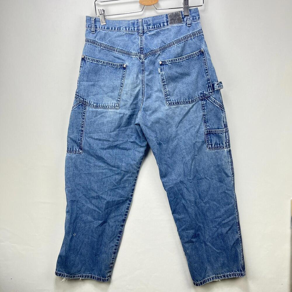 Vintage Y2K Levis Silver Tab Baggy Carpenter Jeans Pants 31